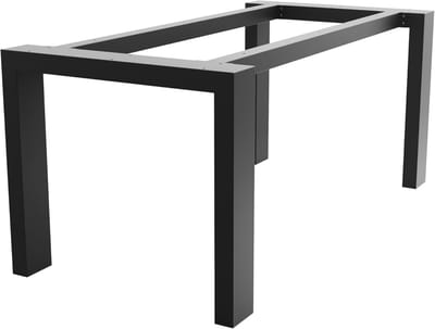 Stabiele Metalen Tafelpoten - Zwart Tafelonderstel voor Eettafel en Bureau - Trapeziumvorm - 180 x 80 x 72 cm