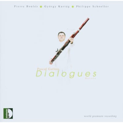 CD PASCAL GALLOIS, GYOR KURTAG, SCHOEL - Dialogues STR33625 Stradivarius 2002 Niet-Japanse Klassieke Gebruikte beige