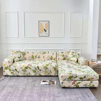 Sofa Cover voor 3 Zits Bank - Verwijderbare en Antislip Hoezen van Polyester voor Woonkamer - Groene Kleur, Bescherming en Stijl