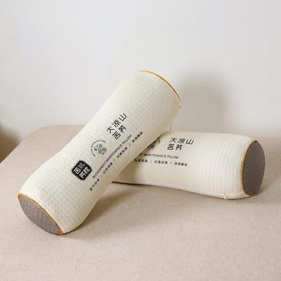 Driehoekig Bot Boekweit Huid Schaal Kussen Beschermt Nekwervels Kern Rugboog Ondersteuning Hard Kussen Cilinder Volwassen Slaap 15 * 45CM