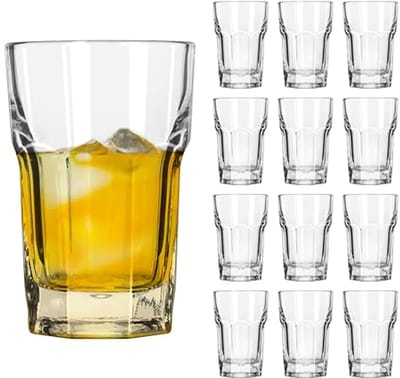 LIBBEY Waterglazen - Drinkglazen Set - Extra stevige bodem - Vaatwasserbestendig - 266 ml (12 stuks)