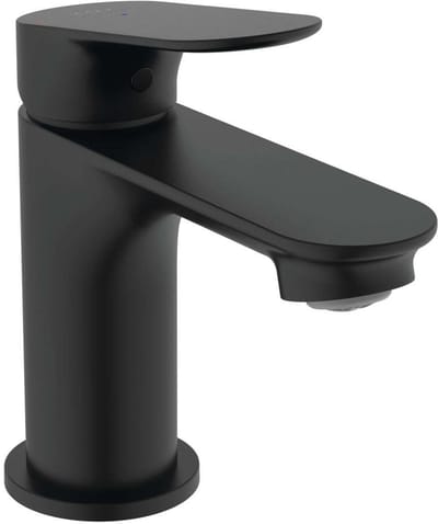 Ideal Standard Ceralife O - Wastafelkraan met afvoer ClickClack, BlueStart, zijdeglans zwart BE004XG