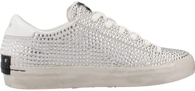 Embellished Lace-Up Low Top Sneakers with Rubber Sole for Everyday