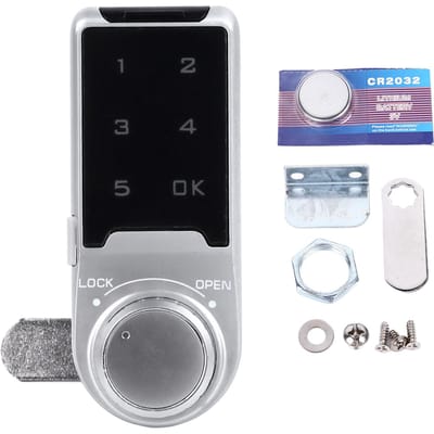 Touch Digitaal Wachtwoord Toetsenbord Kastslot 30mm Zilver Elektronisch Anti-Diefstal Ladeslot black