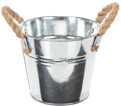 Emmer met touwgrepen Ø14cm H12cm