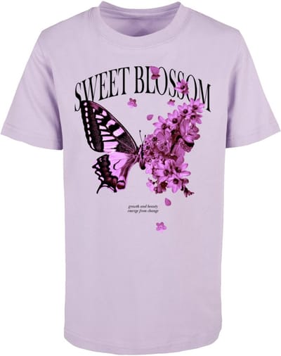 Mister Tee - Sweet Blossom And Beauty Kinder T-shirt - Kids 158/164 - Lila