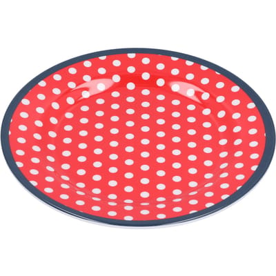 Assiette à dîner 9 pouces en imitation porcelaine Assiette à collation décorative réutilisable Vaisselle légère pour gâteaux fruits Type 1