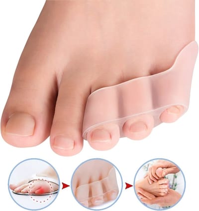 WiseGoods Luxe Teenspreider Siliconen - Teenbeschermer - Tenenpreider - Teencorrector - Brace - Gezondheid - Accessoires Voet