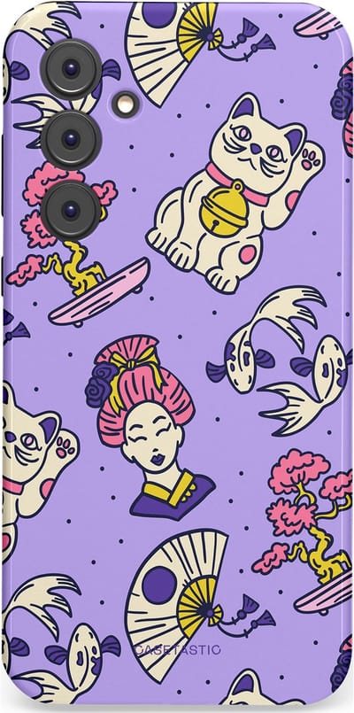 Casetastic Hoesje Geschikt voor Samsung A35 - Stijlvolle Beschermende Duo-layer Case - Bonsai