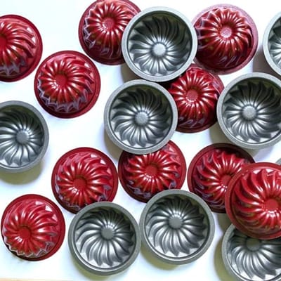 Mini Cake Baking Molds - 20 Stuks, Ideaal voor Muffins, Cupcakes en Desserts, Hoogwaardige Non-Stick Coating