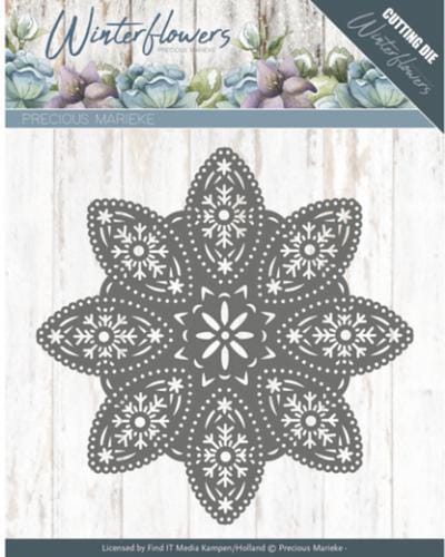 Dies - Precious Marieke - Winter Flowers - Floral Snowflake