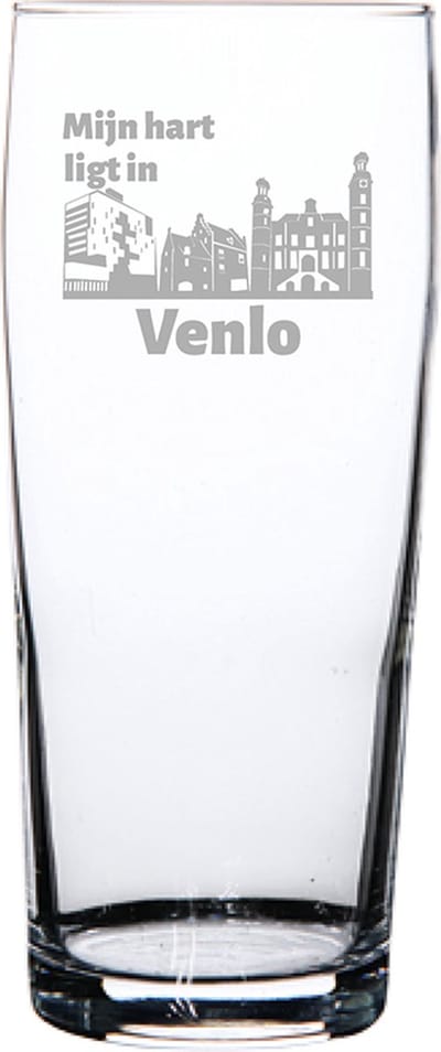 Gegraveerde bierfluitje 19cl Venlo