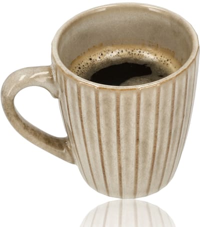 Koffiekopje 200ml – Keramische Koffiebeker met Oor – Aardewerk Koffiemok & Theemok – Kleine Mok voor Koffie, Cappuccino & Espresso