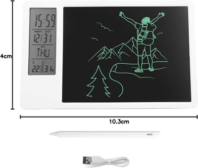 SVN® Digitaal Notitieblok - Grafische Tablet Met Tekenpen - Herbruikbare Notitieblok – Wit - ‎11cm x 15cm x 1cm