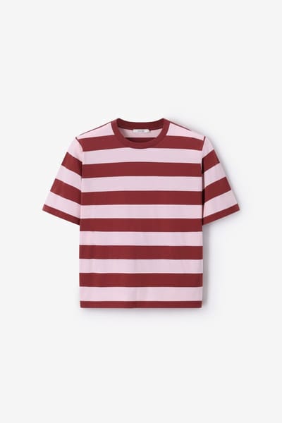 Sissy-Boy - Donkerrood gestreept T-shirt