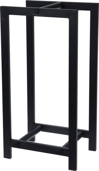 Stalen brandhoutrek Homestyle- Rechthoek - 30x22x60 cm - Zwart