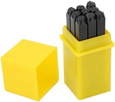 Metaal Stempel Set - Nummer Stempels - Metaal Markeren - Gehard Koolstofstaal - 3 mm - Zilver