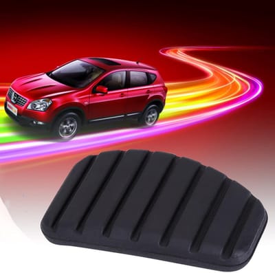 Dailygoods- Pedaalcovers Rubber - Koppeling Cover - Rempedaal Cover - Zwart - Geschikt voor Renault - Lichtgewicht 30 g - Pedaalrubber