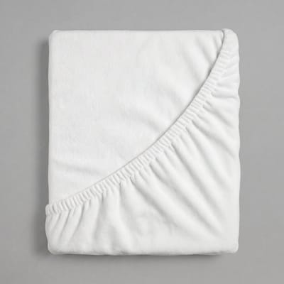 Dreamers Den Molton Dubbele Split-topper - Wit 100% Biologisch Katoen - 160 x 200 cm