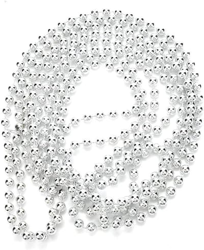 2.7M Kralenketting van Plastic en Hars in Zilver/Goud voor Kerstdecoraties, Sieraden en Modeaccessoires