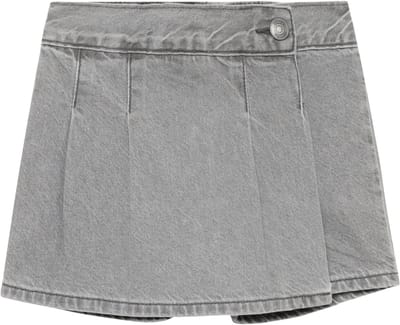 Noppies Rok "mini skort" - Light Grey Denim - Maat 98