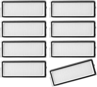 Roborock Qrevo S, Pro, Plus, MaxV, Curv, Edge en QV Serie Filterset (8 Stuks, Plus.Parts® alternatief voor 8.02.0296)