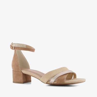 Marco Tozzi dames sandalen met hak chocolade bruin - Maat 36