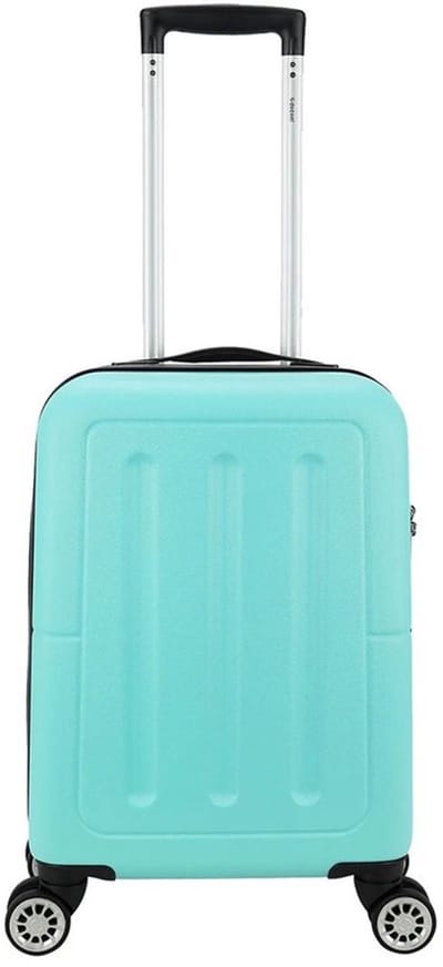 Decent NEON-FIX Handbagage koffer 55x35x20 cm- Handbagage trolley 32 liter- Lichtgewicht koffer - Reiskoffer - Veilig TSA Cijferslot – Spinner handbagage 55 cm - Mintgroen
