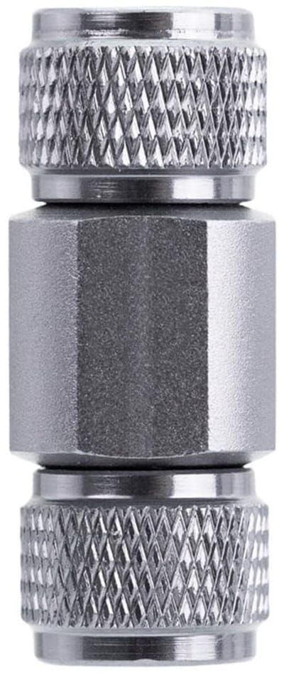 Dailygoods- Terugslagklep 1-weg met anti-lekkage - Terugslagklep CO2 - Terugslagventiel - Aluminiumlegering - 4 mm slangregelaar - Schokbestendig ontwerp - Aquariumaccessoires