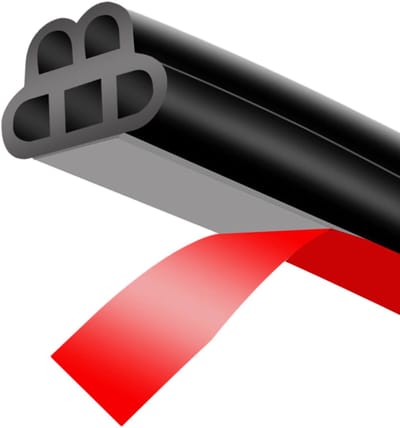 5M Geluidsdichte afdichtstrip voor auto's, rubberen afdichting, Deurafdichting Auto, Universele afdichtstrip voor autodeuren, waterdicht, geluidsdicht, voor autodeuren, motorkap en kofferbakdeur
