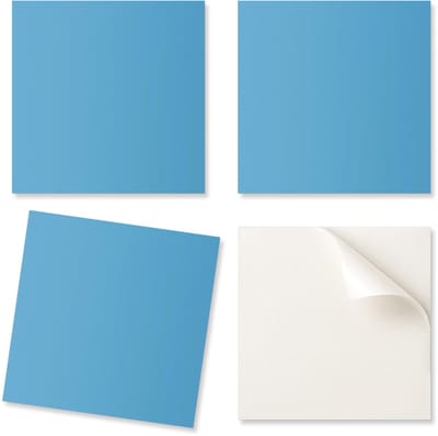 Esthetische vinyl wandtegels met print, hemelsblauw, 20x20x20 cm