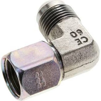 90Graden JIC Hoekfitting UNF 3/4''-16 Mannelijk X Vrouwelijk Staal 275Bar (3863,75Psi)