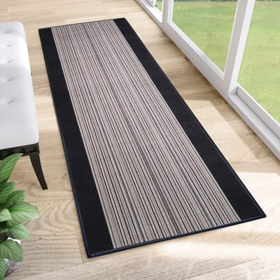 Tapiso Antislip Rubber Mat Grijs Donker Modern Rubbermat Tapijt Maat- 80x100