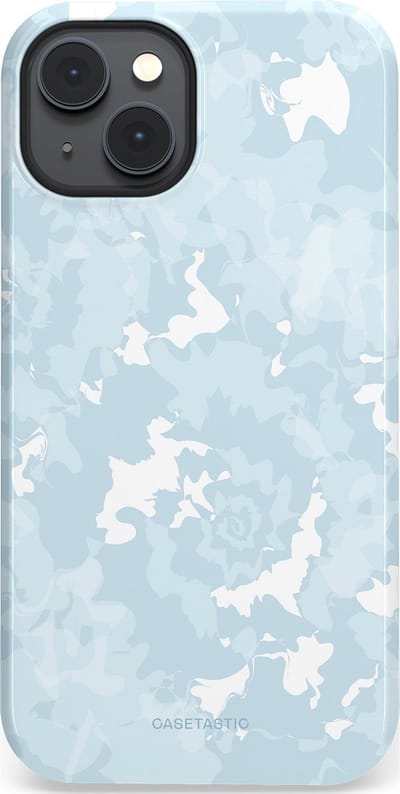 Casetastic Hoesje Geschikt voor Apple iPhone 14 Magsafe - Stijlvolle Beschermende Duo-layer Case - Blauwe wervels