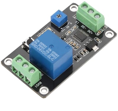 Dailygoods - Vertragingstijdrelais - Delay-Switch - Instelbare tijdsduur - Compact formaat - 555 Timer - Voor diverse toepassingen - DC 5V