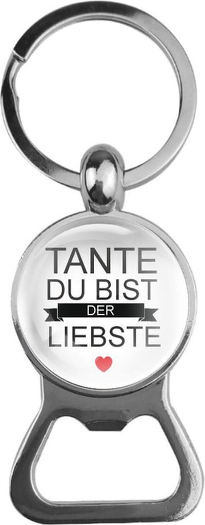 Bieropener Glas - Tante Du Bist Der Liebste