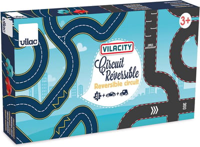 Houten Circuit - Racebaan Auto's - Kinderspel - Omkeerbaar Ontwerp - 42 Delen - Niet gespecificeerd