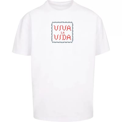 Oversized T-shirt Merchcode Frida Kahlo - Pixels viva la vida Heavy