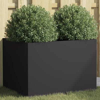vidaXL - Plantenbak - 62x47x46 - cm - staal - zwart