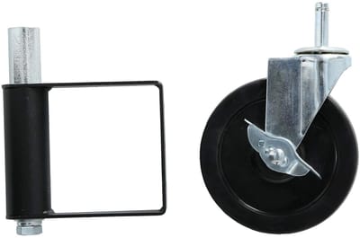 Poortwiel - Zwenkwiel - Deuren Ondersteunen - Schokabsorberend Rubber - 5 Inch - Zwart