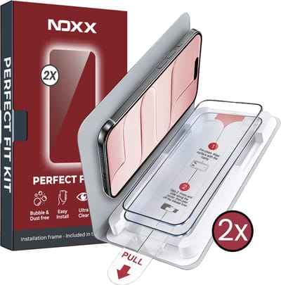 Screenprotector - Geschikt voor Apple iPhone Air - 2 Stuks - Met Montagehulp - Perfect Fit Kit - Bubbelvrij Aanbrengen - Gehard Glas - Beschermglas - Tempered Glass - Screen Protector - Case Friendly