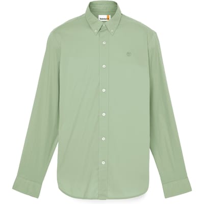 Timberland Long Sleeve Stretch Poplin Shirt Pro Green Bay Taglia: S | Camicie Business Outlet | Uomo | Verde