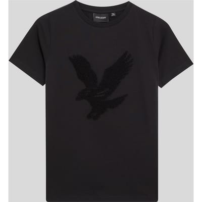Lyle & Scott Towelling Eagle T-shirt Jet Black Taglia: 8/9 | T-shirt Outlet | kids | Nero
