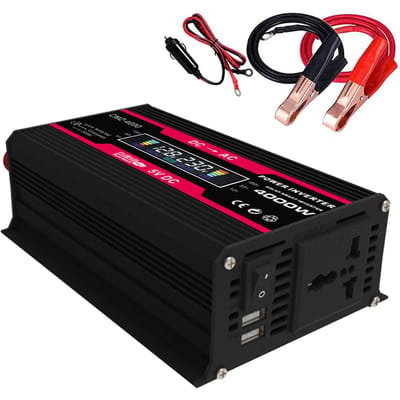 Onduleur à onde sinusoïdale modifiée, puissance de pointe, affichage LED, puissance nominale 300W, 12V DC à AC 220V