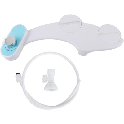 Siège de toilette bidet non électrique Fixation Bidet mécanique à eau chaude et froide Jet bidet Adaptateur US white