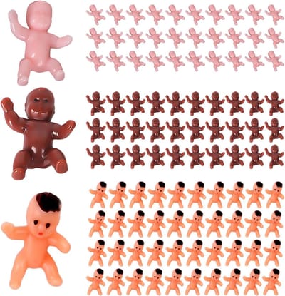 Gelukspoppetjes - Mini Plastic Poppen - Multicolor - Geschikt voor Decoratie - Duurzaam en Veilig - Voor Feesten en Knutselen