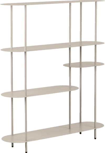 Artichok Riana Metalen Boekenkast Beige - Zand - Opbergkast - Side table - 118 x 139 cm