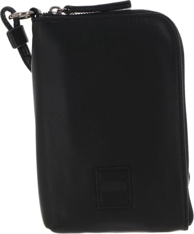 FREDsBRUDER Leren Telefoontasje Schoudertas FB Mobile Bag Black Zwart