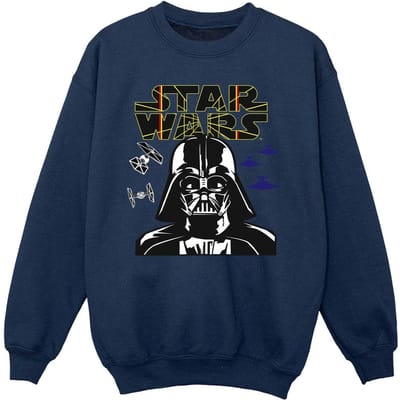Star Wars Meisjes Darth Vader Comp Logo Sweatshirt (Marineblauw)