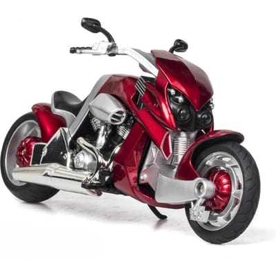 1/12 Legering Diecast Travertson V-Rex Motorfiets Speelgoed Auto Model Met Licht Muziek Voertuig Rubberen Banden Motorfiets Speelgoed Voor Jongens Cadeau black